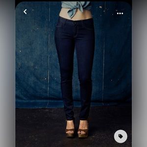 Imogene + Willie Jesse Anthropologie Dark Wash Skinny Jean Denim Size 26 EUC